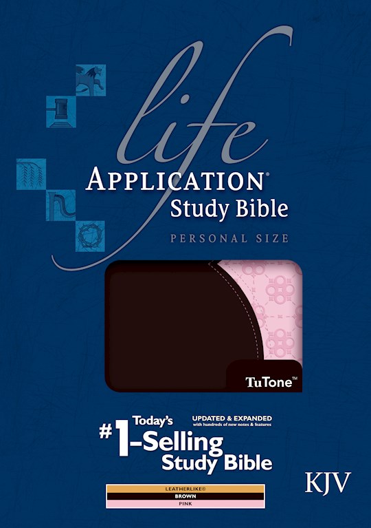 KJV Life Application Study Bible/Personal Size-Brown/Pink TuTone Indexed | SHOPtheWORD