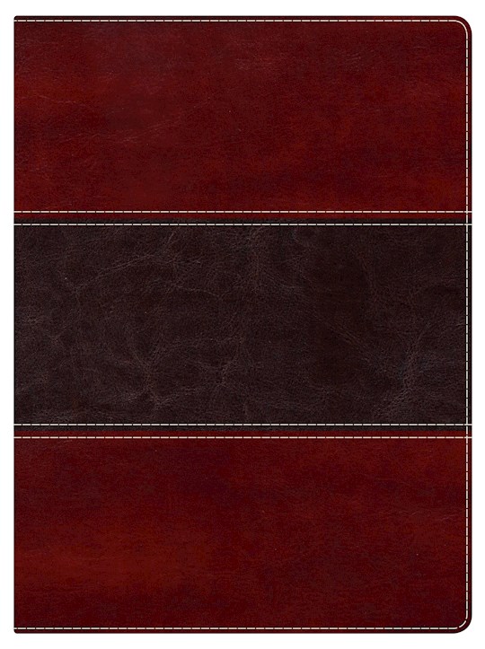 NKJV Holman Study Bible (Full Color)-Mahogany LeatherTouch | SHOPtheWORD
