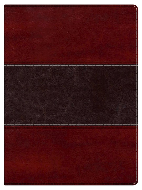 NKJV Holman Study Bible (Full Color)-Mahogany LeatherTouch Indexed | SHOPtheWORD