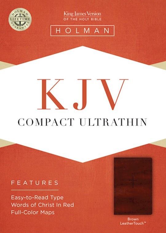 KJV Compact Ultrathin Bible-Brown LeatherTouch | SHOPtheWORD