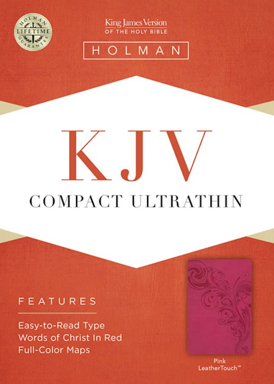 KJV Compact Ultrathin Bible-Pink LeatherTouch | SHOPtheWORD