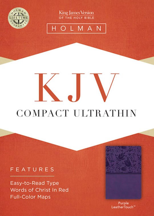 KJV Compact Ultrathin Bible-Purple LeatherTouch | SHOPtheWORD