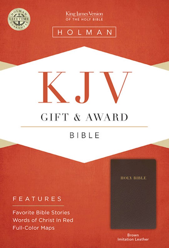 KJV Gift & Award Bible-Dark Brown Imitation Leather | SHOPtheWORD