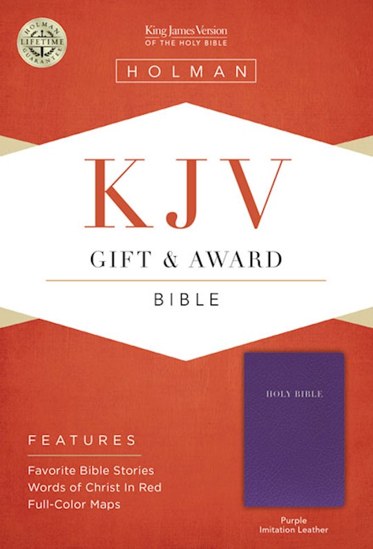 KJV Gift & Award Bible-Purple Imitation Leather | SHOPtheWORD