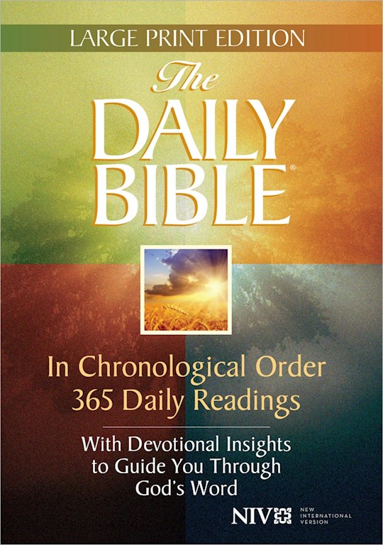 NIV Daily Bible In Chronological Order Large Print-Hardcover | SHOPtheWORD