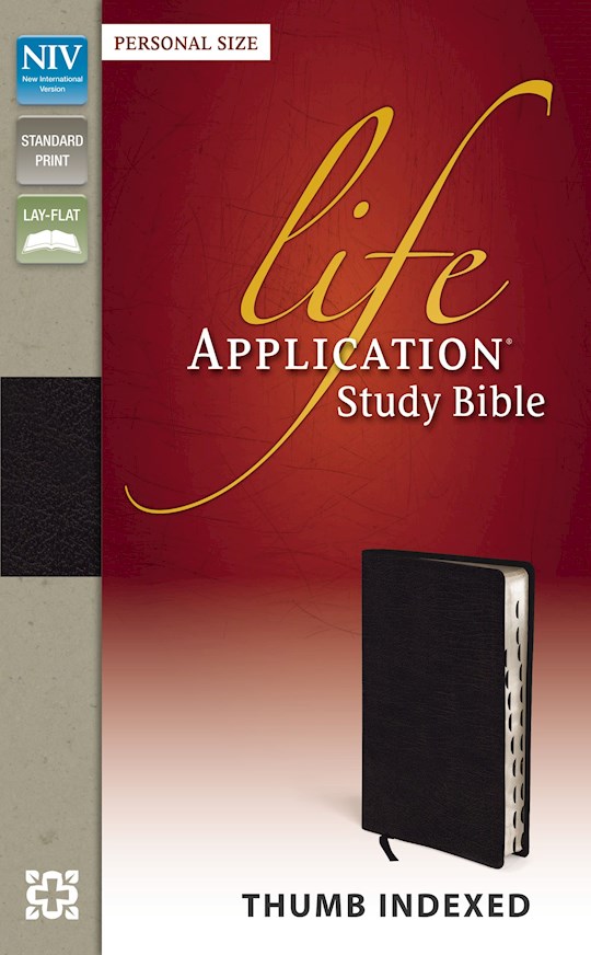 NIV Life Application Study Bible/Personal Size-Black Bonded Leather Indexed | SHOPtheWORD