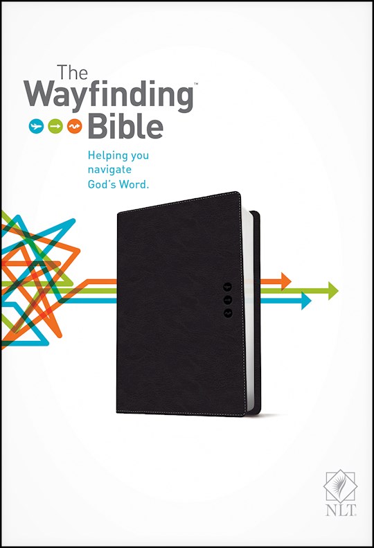 NLT Wayfinding Bible-Slate LeatherLike | SHOPtheWORD