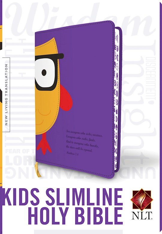 NLT Kids Slimline Bible-Purple LeatherLike | SHOPtheWORD