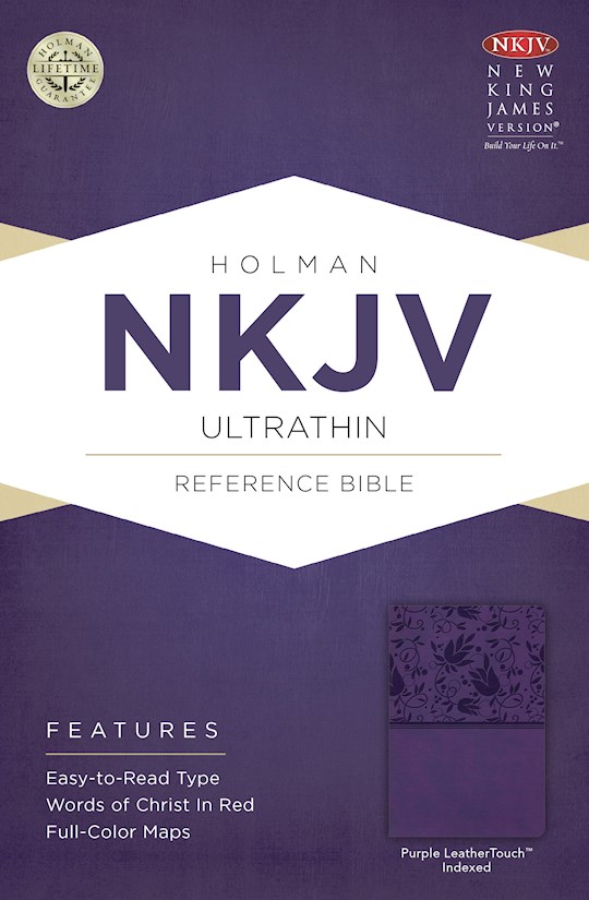 NKJV Ultrathin Reference Bible-Purple LeatherTouch | SHOPtheWORD