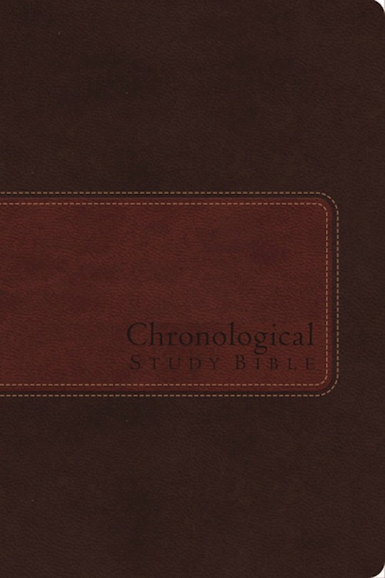 NIV Chronological Study Bible-Earth Brown/Auburn Leathersoft | SHOPtheWORD