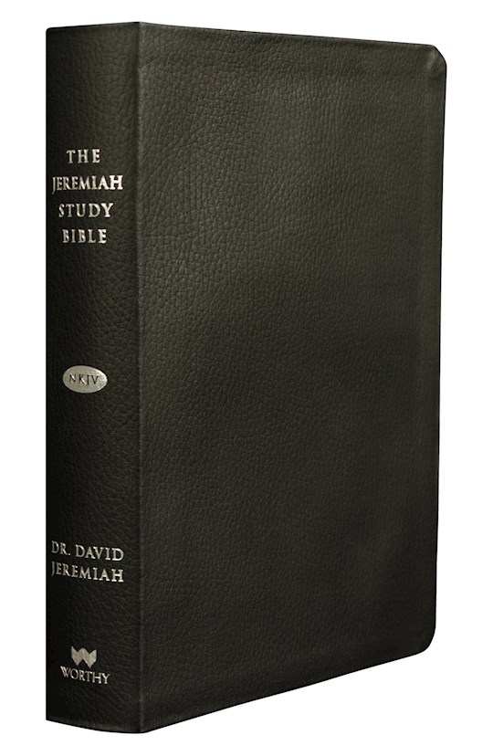 NKJV Jeremiah Study Bible-Black Genuine Leather Indexed | SHOPtheWORD
