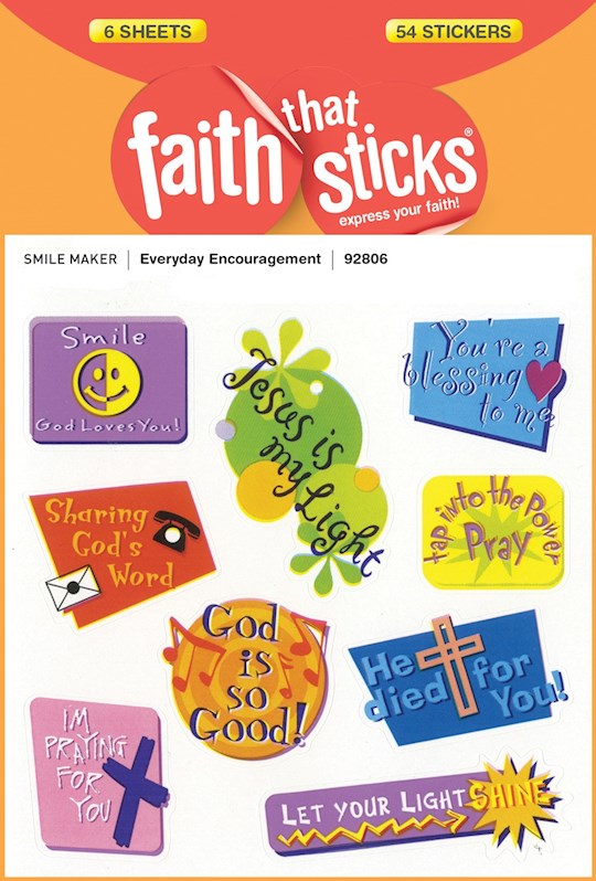 Shop the Word: Sticker-Encouraging Words (6 Sheets) (Faith That Sticks) -  (9781414392844) : Gift