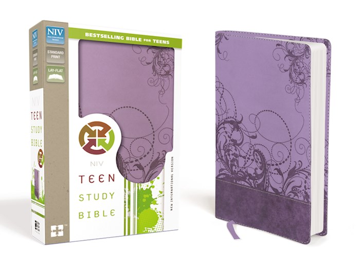 NIV Teen Study Bible-Spring Violet Duo-Tone | SHOPtheWORD