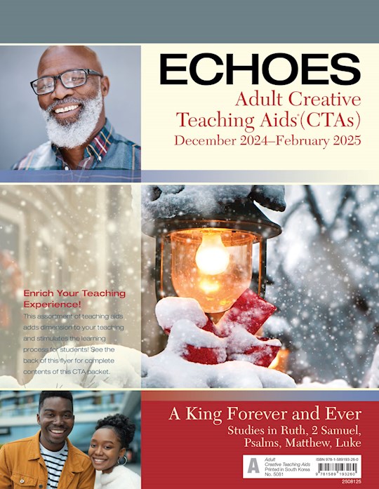 Echoes Winter 2020-2021: Adult Comprehensive Bible Study Creative Teaching Aids (#5081) | SHOPtheWORD