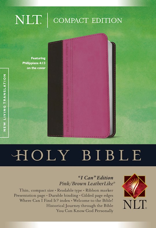 NLT Compact Edition-Pink/Brown TuTone | SHOPtheWORD
