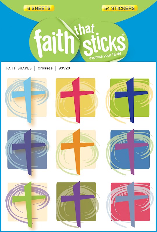 Sticker-Crosses (6 Sheets) (Faith That Sticks) | SHOPtheWORD