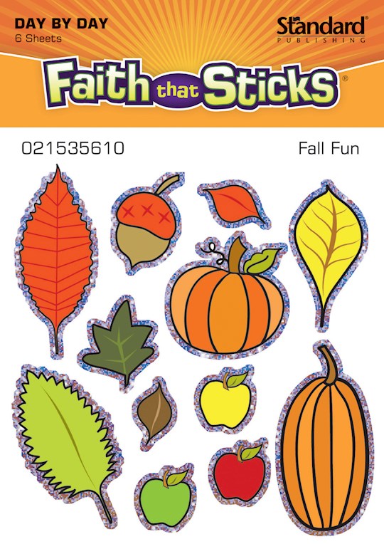 Sticker-Fall Fun (6 Sheets) (Faith That Sticks) | SHOPtheWORD
