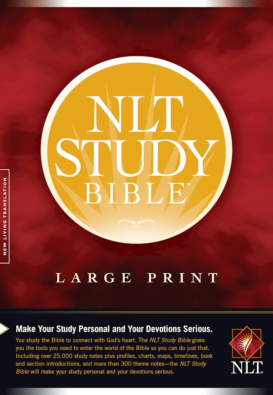 NLT Study Bible/Large Print-Hardcover | SHOPtheWORD