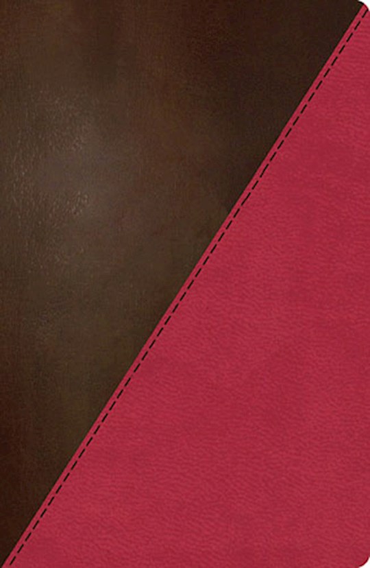 NKJV Study Bible (Full Color)-Rich Raspberry/Rich Mahogany LeatherSoft | SHOPtheWORD