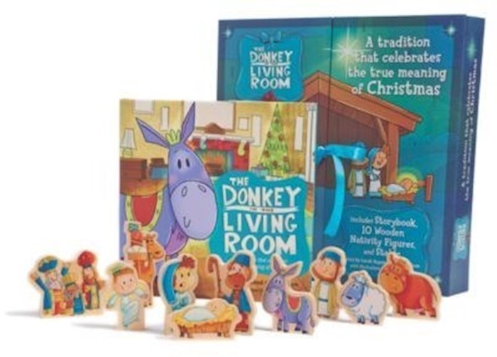 Donkey In The Living Room Nativity Set W/Book | SHOPtheWORD