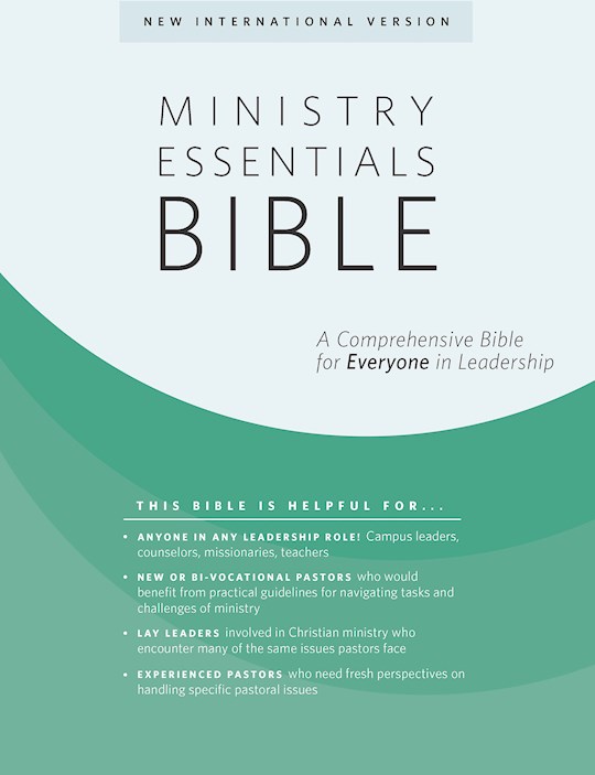 NIV Ministry Essentials Bible-Black/Brown Flexisoft | SHOPtheWORD
