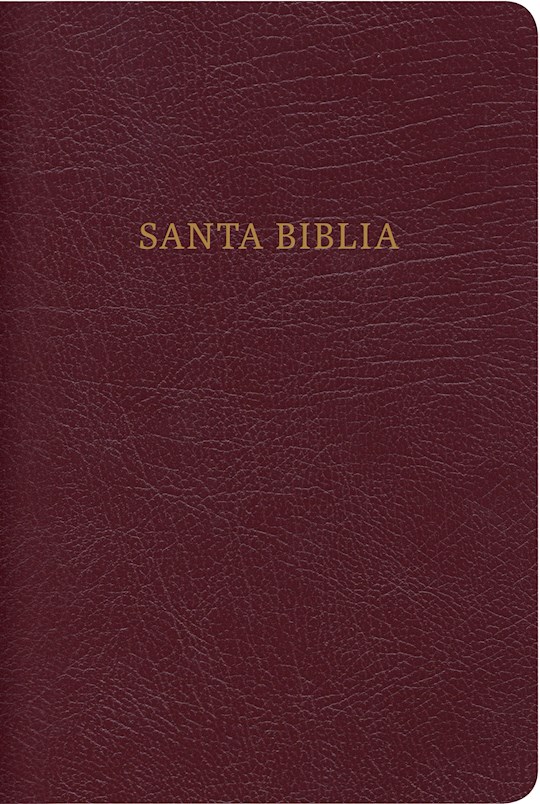 Span-RVR 1960 Large Print Compact Reference Bible-Red Imitation Leather w/Zipper | SHOPtheWORD