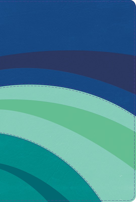 Span-RVR 1960 Rainbow Study Bible (Biblia de Estudio Acro Iris)-Royal/Sky/Teal LeatherTouch Indexed | SHOPtheWORD