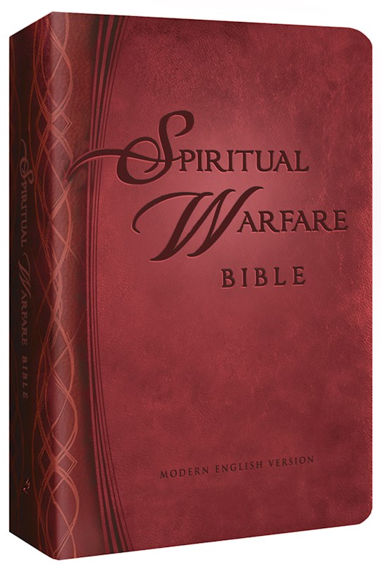 Mev Spiritual Warfare Bible-Burgundy Leatherlike | SHOPtheWORD