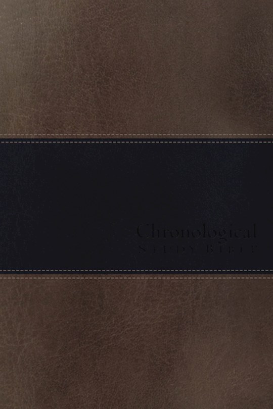 NIV Chronological Study Bible-Rich Stone/Midnight Blue Leathersoft | SHOPtheWORD