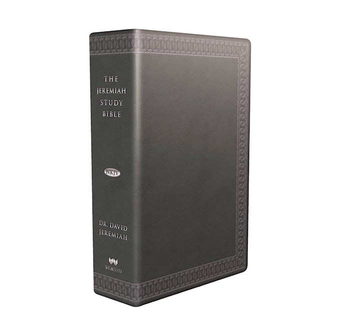 NKJV Jeremiah Study Bible-Gray/Charcoal Leatherluxe Indexed | SHOPtheWORD