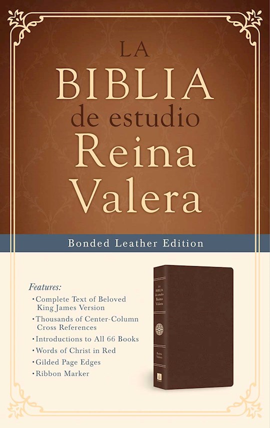 Span-RVR 1909 Study Bible (La Biblia De Estudio)-Brown Bonded Leather | SHOPtheWORD