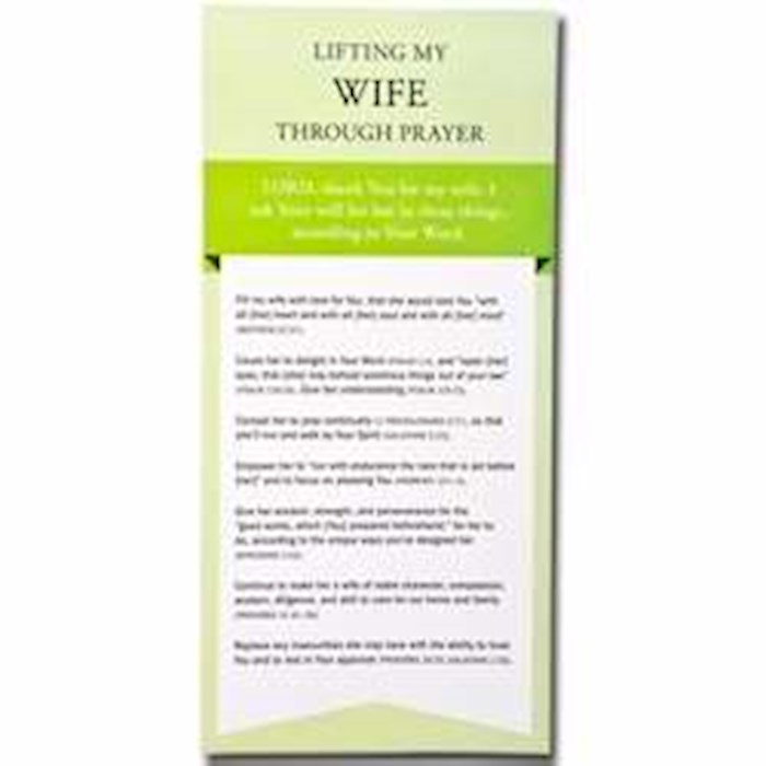 Salt &Pepper Christian Store: Lifting My Wife Through Prayer Cards - By