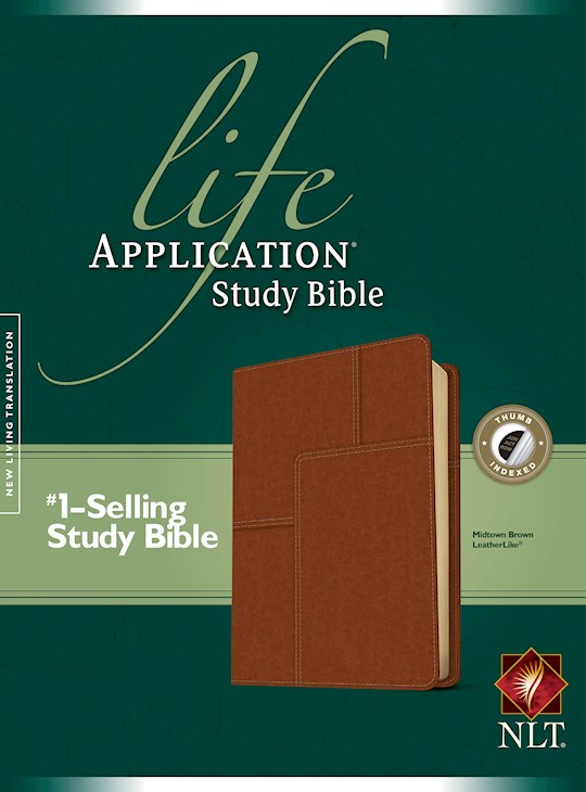 NLT Life Application Study Bible-Midtown Brown LeatherLike Indexed | SHOPtheWORD