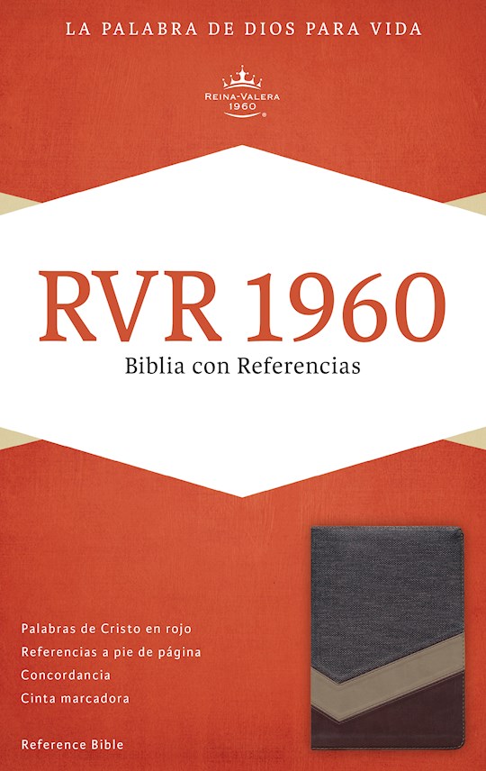 Span-RVR 1960 Reference Bible-Brown/Tan/Bronze LeatherTouch (Biblia Con Referencias) | SHOPtheWORD