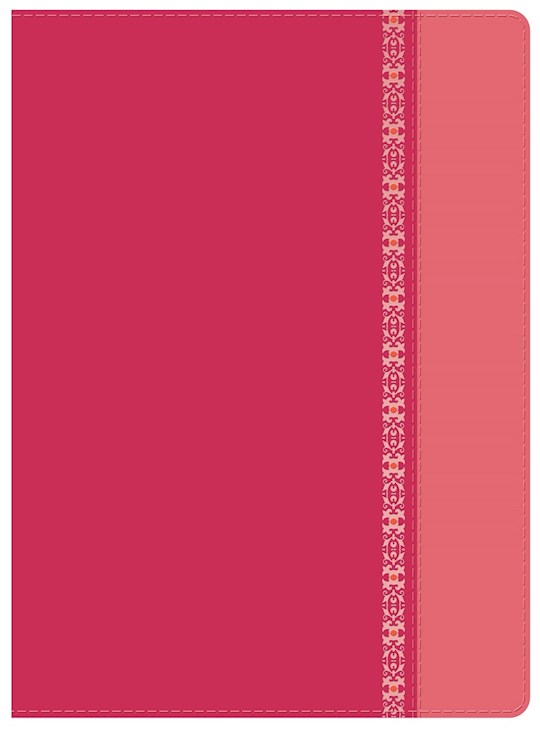 Span-RVR 1960 Holman Study Bible (Full Color)-Fuchsia/Rose w/Filigree LeatherTouch | SHOPtheWORD