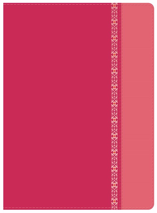Span-RVR 1960 Holman Study Bible (Full Color)-Fuchsia/Rose w/Filigree LeatherTouch Indexed (Not Available-Out Of Print) | SHOPtheWORD