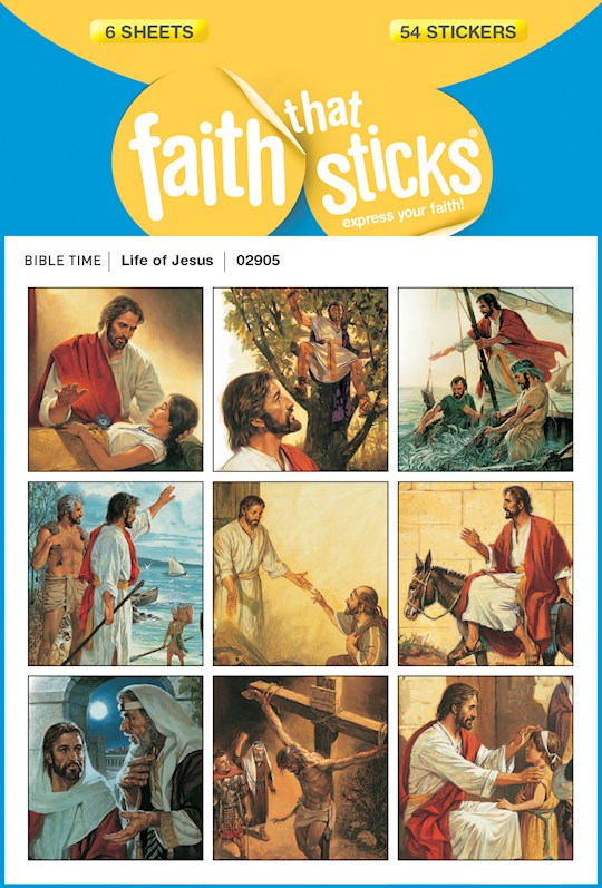 Sticker-Life Of Jesus (6 Sheets) (Faith That Sticks) | SHOPtheWORD