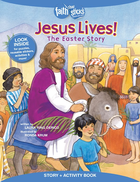 Jesus Lives! The Easter Story Activity Book (Faith That Sticks) | SHOPtheWORD