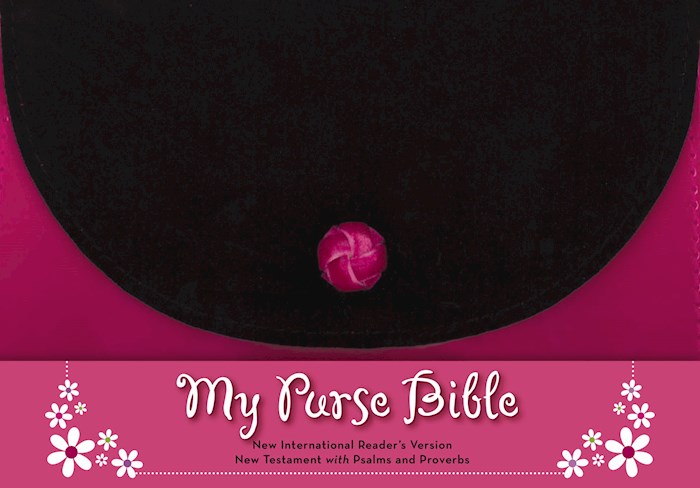NIrV My Purse Bible New Testament w/Psalsm And Proverbs-Pink/Black LeatherLook (Not Available-Out Of Print) | SHOPtheWORD