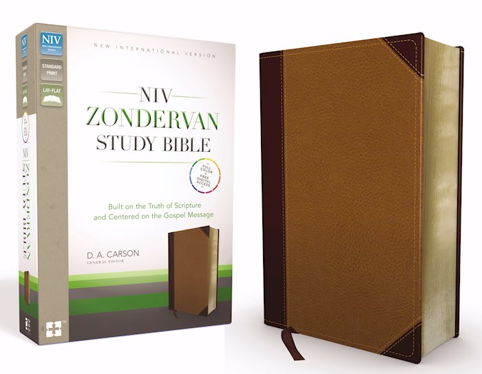 NIV Zondervan Study Bible-Chocolate/Caramel Duo-Tone | SHOPtheWORD