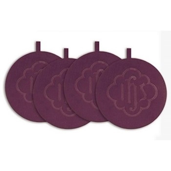 Offering Plate-Replacement Pad w/IHS (Maroon) (5-7/8) (RWP 212M) | SHOPtheWORD