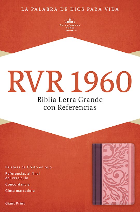 Span-RVR 1960 Giant Print Reference Bible (Biblia Letra Gi-Blush/Wine LeatherTouch (Biblia Letra Grande Con Referencias) | SHOPtheWORD