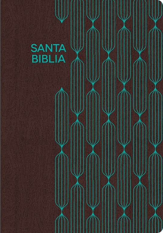 Span-RVR 1960 Gift And Award Bible (Biblia Para Regalos Y Premios)-Coffee/Turquoise LeatherTouch | SHOPtheWORD
