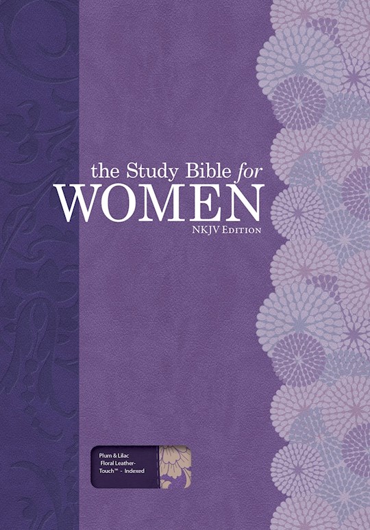 NKJV Study Bible For Women-Plum/Lilac LeatherTouch Indexed | SHOPtheWORD