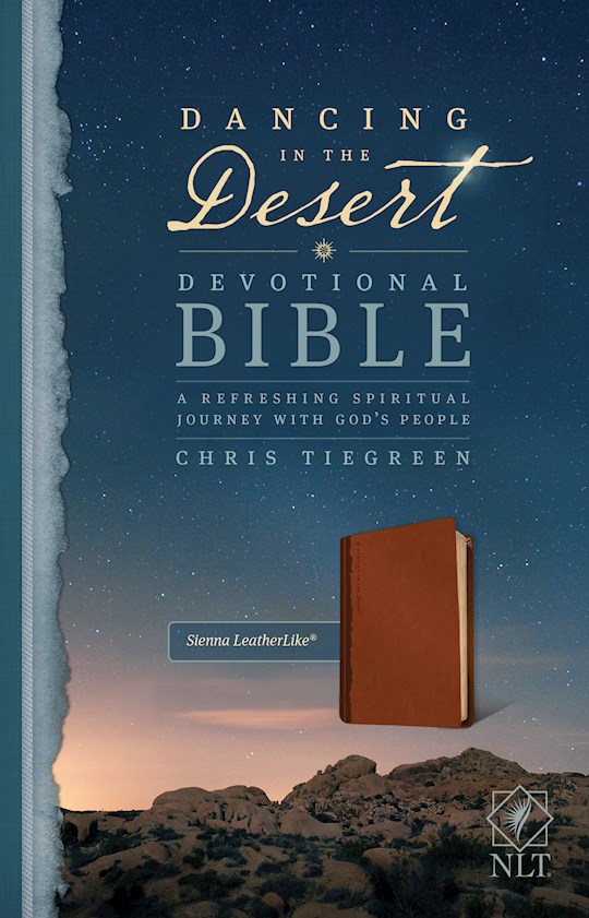 NLT Dancing In The Desert Devotional Bible-Sienna LeatherLike | SHOPtheWORD