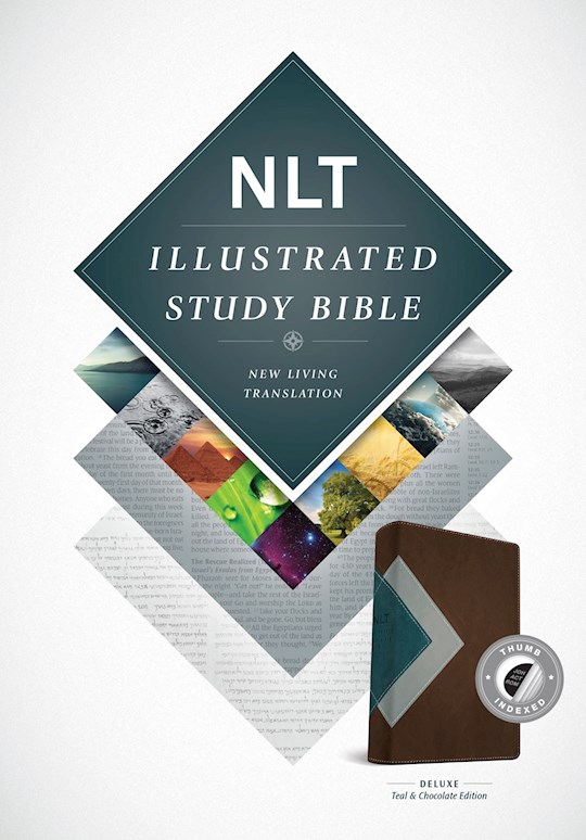 NLT Illustrated Study Bible-Teal/Chocolate TuTone Indexed | SHOPtheWORD