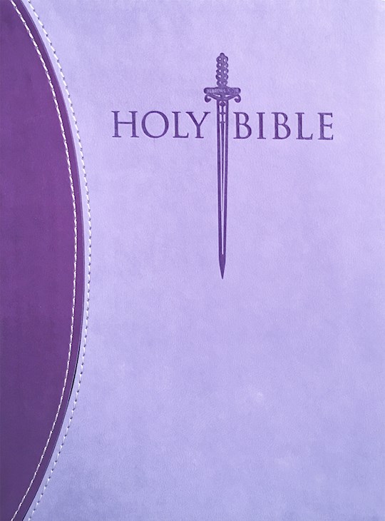 KJVER Sword Study Bible/Personal Size Large Print-Dark Purple/Light Purple Ultrasoft | SHOPtheWORD