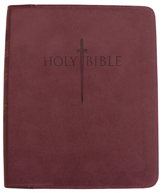 KJVER Thinline Bible/Large Print-Burgundy Ultrasoft Indexed | SHOPtheWORD