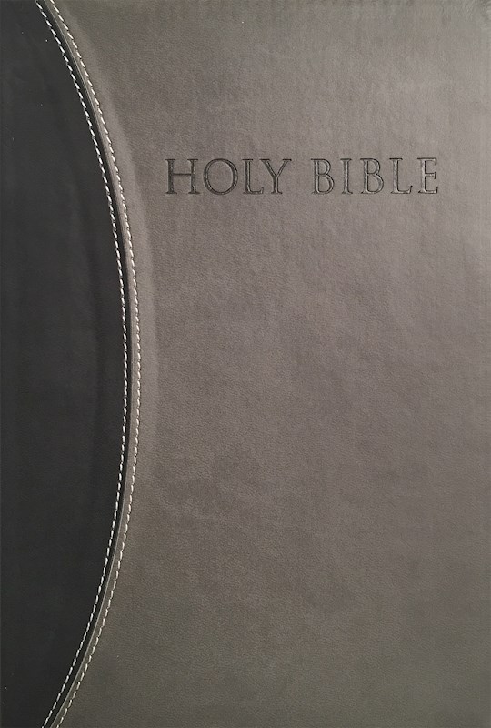 KJVER Thinline Bible/Large Print-Black/Grey Ultrasoft Indexed | SHOPtheWORD