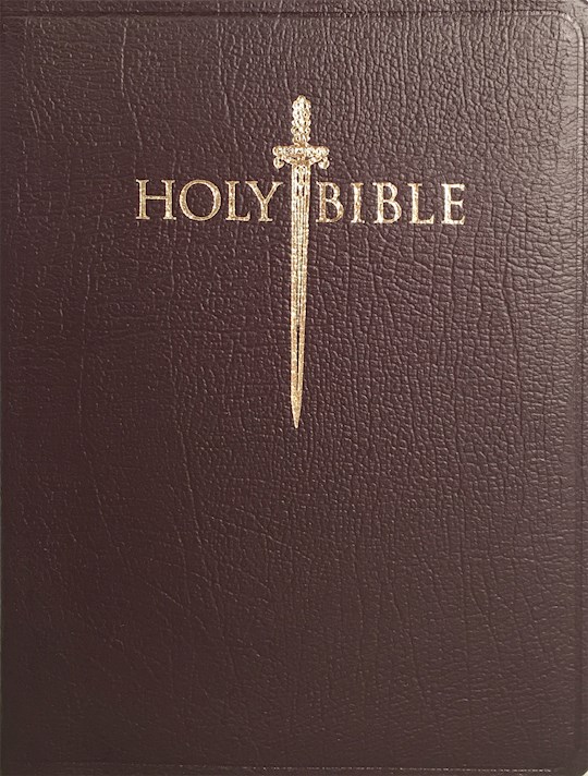 KJV Sword Study Bible/Personal Size Large Print-Burgundy Genuine Leather | SHOPtheWORD